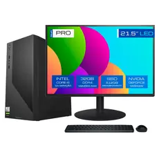 Computador BluePC PRO Intel i5 12400F, 32GB, SSD 512GB, Geforce, Win 11 Pro, Monitor 21- CDBP-PRO187