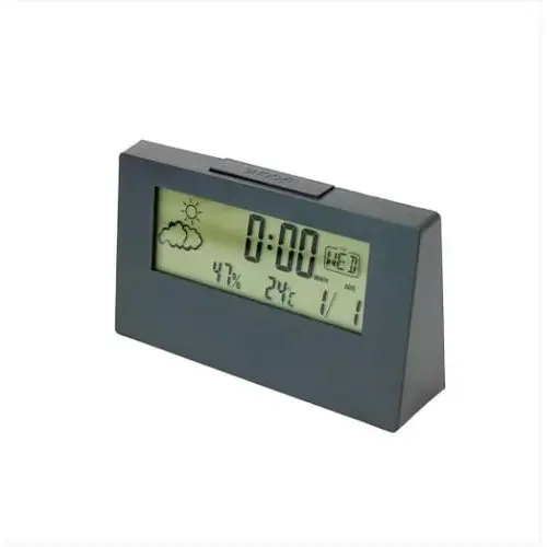Relogio Despertador Digital Mesa Display Led Design Moderno Funcoes Variadas Cores Sortidas
