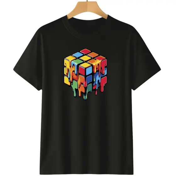 Camiseta Gamer Cubo Mágico Astronauta Teclas Gamer Infatil Juvenil 100% Algodão
