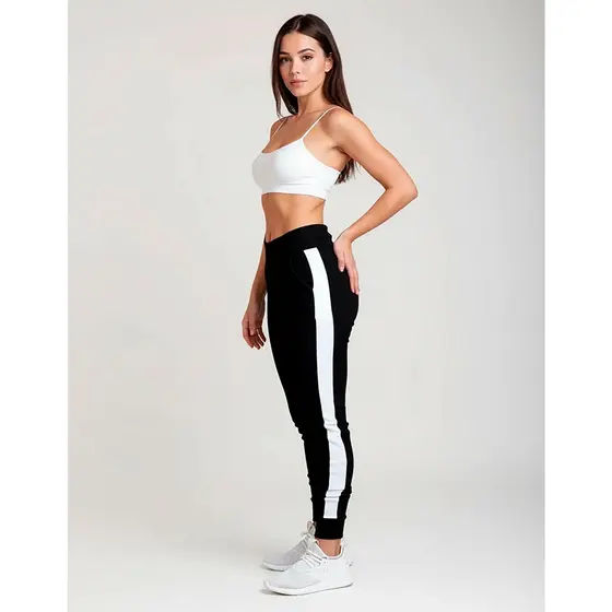 Calça Feminina Jogger  Crepe Slim Fit Academia