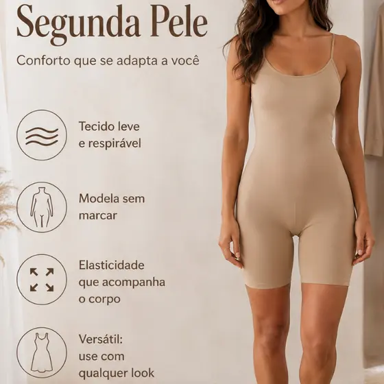 Segunda Pele Feminina | Anágua | Macaquinho | Short Anti Assadura | Calça por Baixo da Roupa | Plus Size