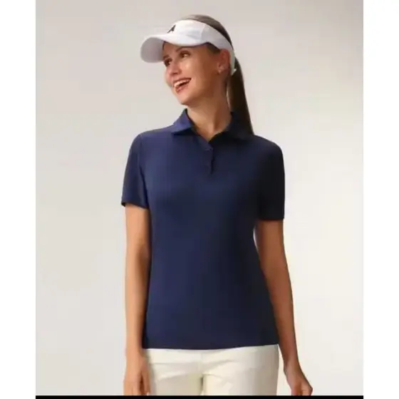 Camisa Polo Feminina Baby Look Piquet