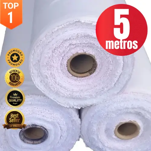 5 Metros Tecido Pano de Prato Copa Liso Branco Sacaria Algodão Artesanato Qualidade B | Markas