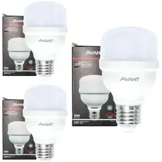 Pack 3 Lâmpada Led Bulbo Hp 20w Bivolt Luz Branco 6500K