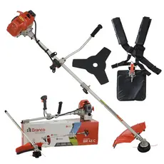 Roçadeira a Gasolina 1.7Hp 2 Tempos Tubo 28mm Bi-partido BR43C Branco com Cinto