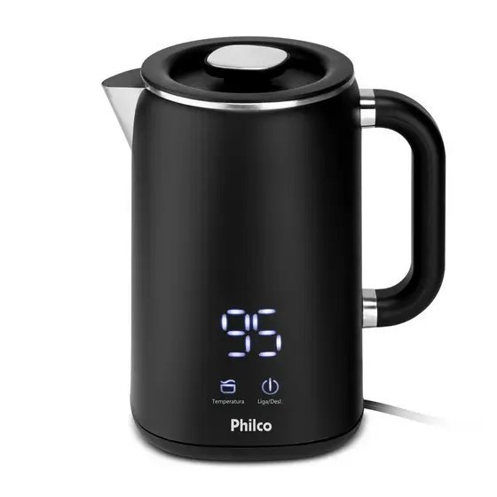 Chaleira Elétrica 1,8 Litros Painel Digital Desliga Automático PCH18B Philco
