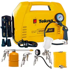 Compressor de Ar Portátil Potencia 1.5Hp Pressão Max 8 Bar com Kit Pintura Tekna