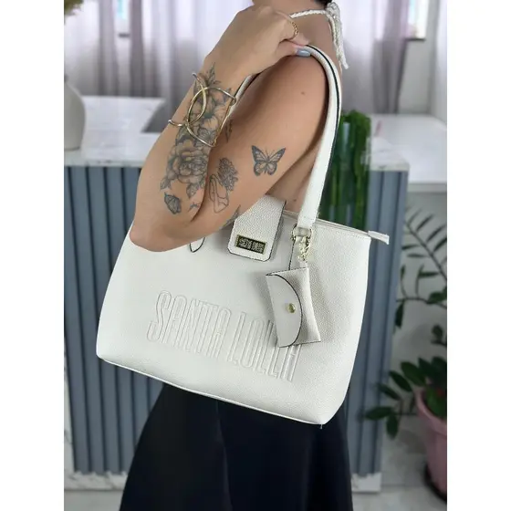 Bolsa feminina de ombro grande sacola universitária lançamento