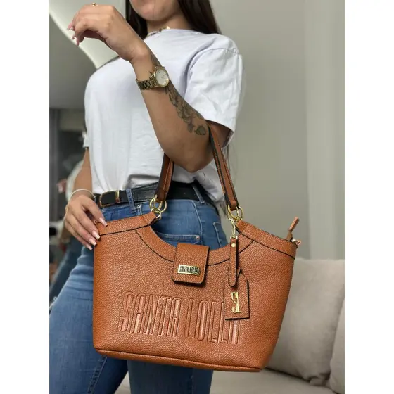 Bolsa feminina grande alça de ombro e alça transversal removivel elegante
