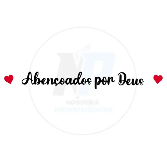 FRASE DECORATIVA ABENÇOADOS POR DEUS EM MDF DECORAÇÃO QUARTO E SALA PROMOÇÃO