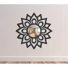 ESPELHO MANDALA  FLORADA  MDF DECORATIVO EM 3  TAMANHOS 20x20cm, 30x30cm e 40x40cm + FITA DUPLA FACE