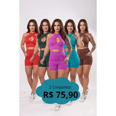 Kit com 2 Conjuntos de Academia