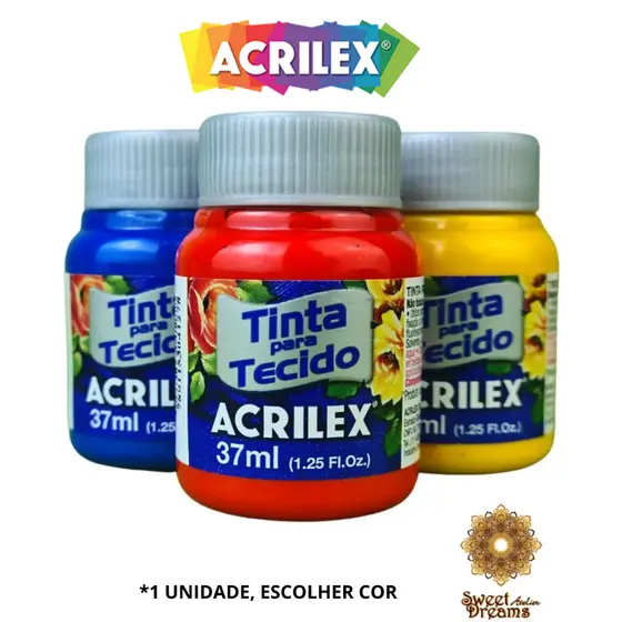 TINTA DE TECIDO FOSCA ACRILEX 37 ML