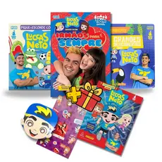 Kit Oficial 3 livros Luccas Neto com muito diversão e atividade para fazer com os pequenos