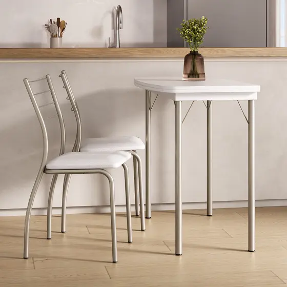 Conjunto Sala de Jantar Tallim com Mesa e 2 Cadeiras Carraro