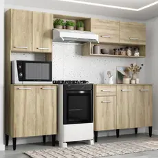 Armário Cozinha Compacta Arizona Essence Carvalho Carraro