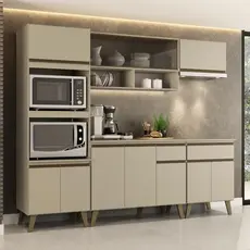 Armário de Cozinha Completa Atlanta Prime Amêndoa