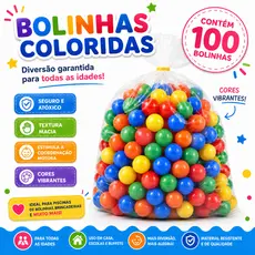 100 BOLINHA COLORIDAS PARA SUA DIVERSÃO