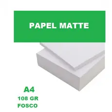 Papel Fotográfico A4 Matte Fosco 108g 50 Folhas