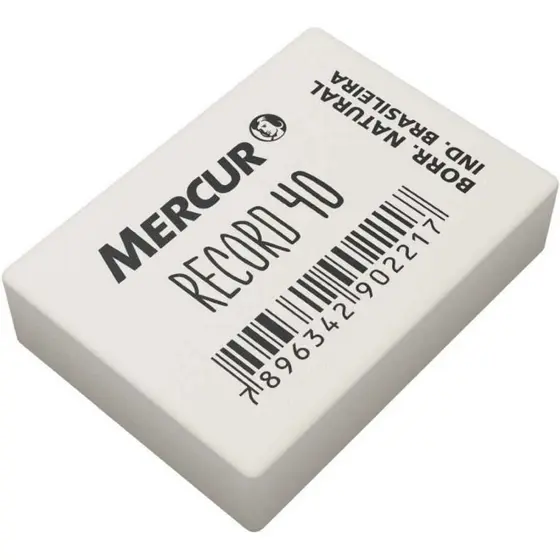Kit 5 10 e 20 Borrachas Mercur/Tilibra Record Nº 40 MÉDIA Para Material Escolar
