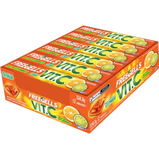 Freegells Drops Vitamina C Citrus C/12 Unidades Riclan