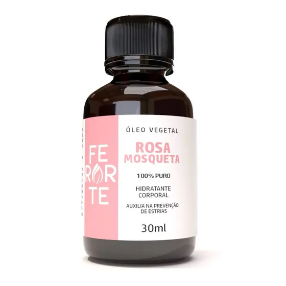 Óleo de rosa mosqueta  100% puro vegano clareador de manchas 30ml