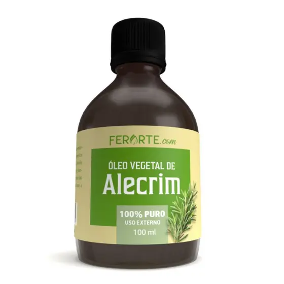 Óleo vegetal de Alecrim do Campo Ferarte 100% puro e vegano 100ml