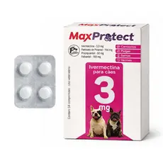 Remédio Carrapato e Pulgas Para Cachorro de 7,5kg a 15kg Dura 6 Meses 4 Comprimidos Antipulgas Cães