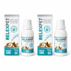 Kit 2 Suplemento Calmante Natural Pet para Cães e Gatos Relexpet - Petside 30ml