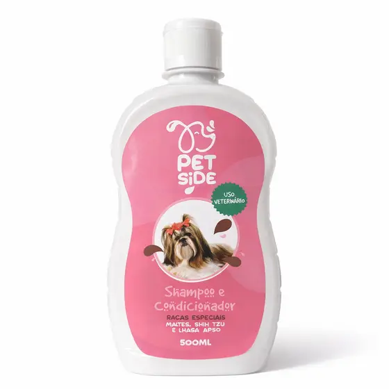 Shampoo & Condicionador Para Cães Shitzu Lhasa Apso Maltês - Petside Envio Imediato Banho Petshop