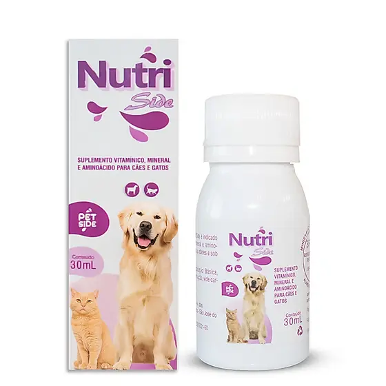 Nutriside Energy Suplemento para Energia Imunidade de Cães e Gatos 30ml