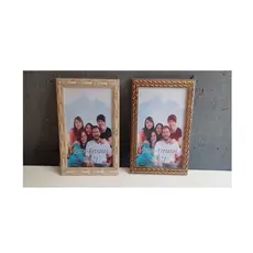 Kit 2 Porta Retrato 15 x 21 cm C/Vidro Moldura Para sala e Quarto Muito lindo