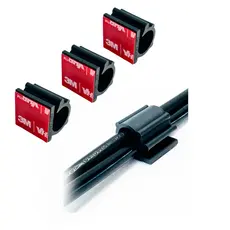 Fixador organizador de fios e cabos com adesivo 3M VHN 4910 original fios até 12mm