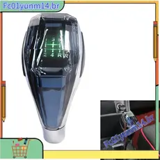 Cabeça do bastão da alavanca do botão da mudança da engrenagem da transmissão manual do cristal do LED universal do carr