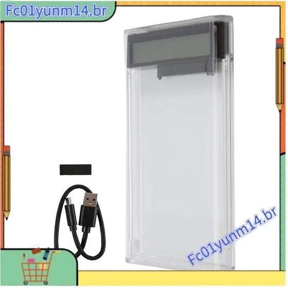 2.5 Polegada HDD Caso SATA Para USB3.2 Gabinete De Disco Rígido SSD Caixa 5Gbps Tipo-C HD Externo