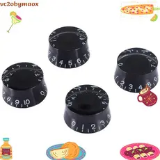 4 Pçs Guitarra Elétrica Topo Chapéu Botões Velocidade Volume Tom Controle Compatível Para LP Estilo vc2obymaox.br