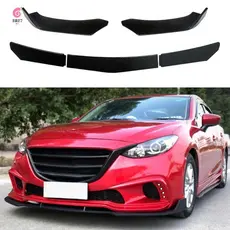 Universal Dianteiro Carro Pára-Choques Lábio Corpo Kit Divisor Spoiler Difusor Canard Protetor Ar Dam Guarnição