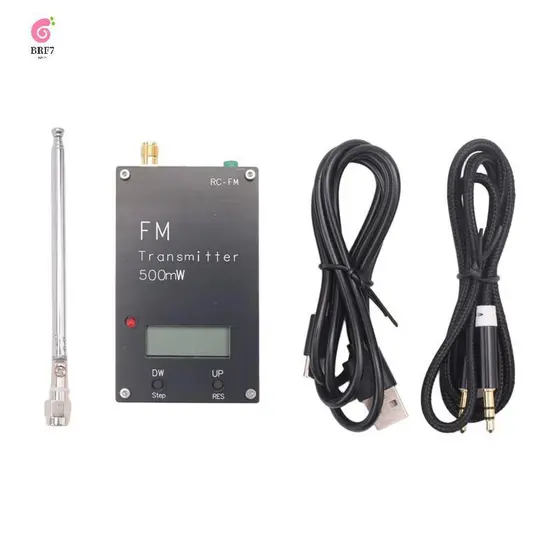Frequência De Exibição LED 88M-108MHz Transmissor FM Estéreo Para Transmissão De Rádio Campus