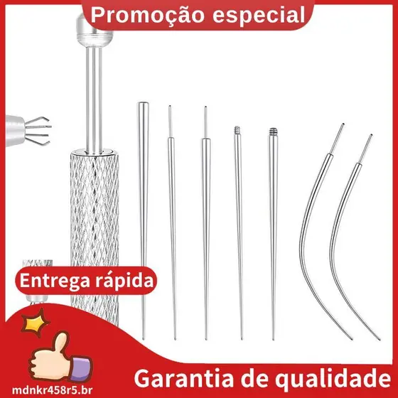 Para Troca De Ferramentas De Joias-Piercing Taper Ball Grabber Aplicador De Brinco Com Parte Traseira Plana , Kit De Cor