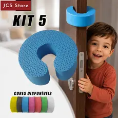 Kit 5 Protetor Salva Dedos Protetor Porta Segurança Crianças Eva
