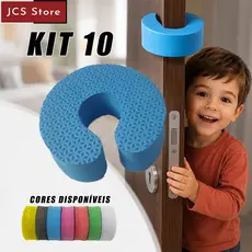 Kit 10 Protetor Salva Dedos Para Porta Segurança Crianças Eva