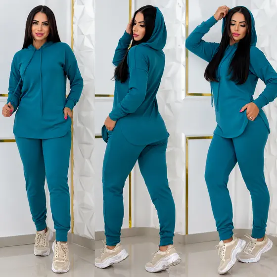 Conjunto de Frio Feminino Lanzinha Casual Festa Noite laçamento midi festa confortavel inverno