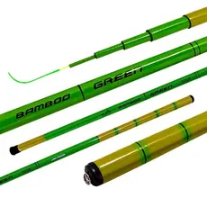 Vara Telescópica Bamboo Strong Green Jaú Pesca de 1,80, 2,40m 3,00m 3,90m, 4,20m e 5,40m Pesca