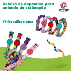 Coleira Regulável Para Pet Gato Cachorro Cães Passeio Dopamina, coleira para animais de estimação Colar de dopamina