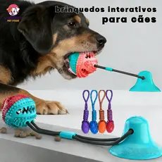 Brinquedos de bola para cães, brinquedos para dentição, brinquedos interativos com superfícies expostas