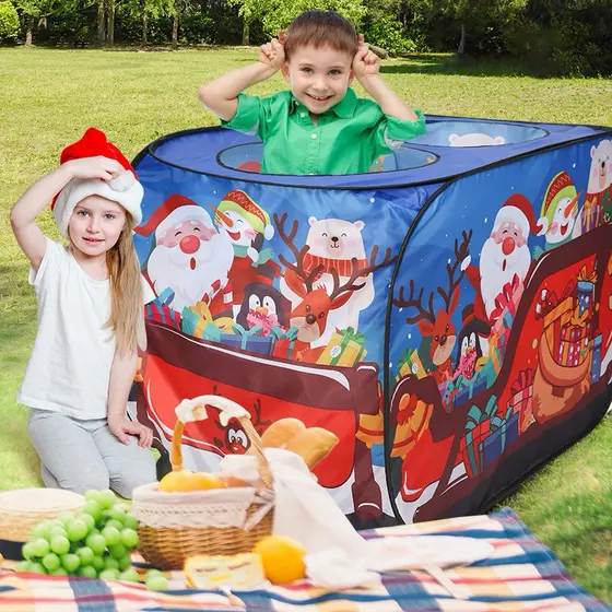 Barraca Chiqueirinho Infantil Para Crianças Facil Montagem Barraca Bebê Porta Brinquedos