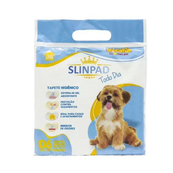 Tapete Higiênico Super Absorção Brincalhão Slinpad 06 unidades
