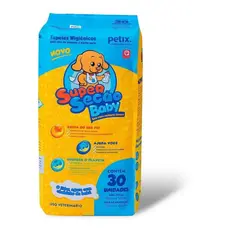Tapete Higiênico Cães Super Secão Baby Petix C/30 Unidades