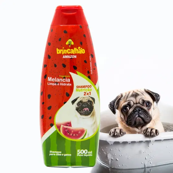 Shampoo Pet para Cachorro e Gato Melancia 2 em 1 500ml