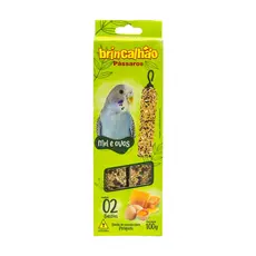 Bastão de Alimento para Pássaros Periquito Ovos e Mel 100g Brincalhão